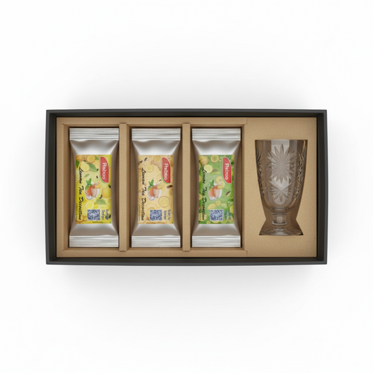Assorted Tea Decoction Combo - 9 Sachets + FREE Glass